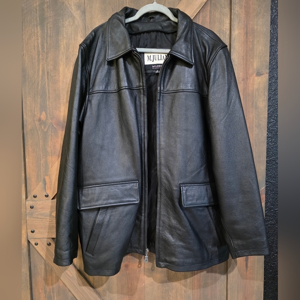 M. Julian Vintage Wilson's Leather Y2k HEAVY JACKET Size Mens Large
